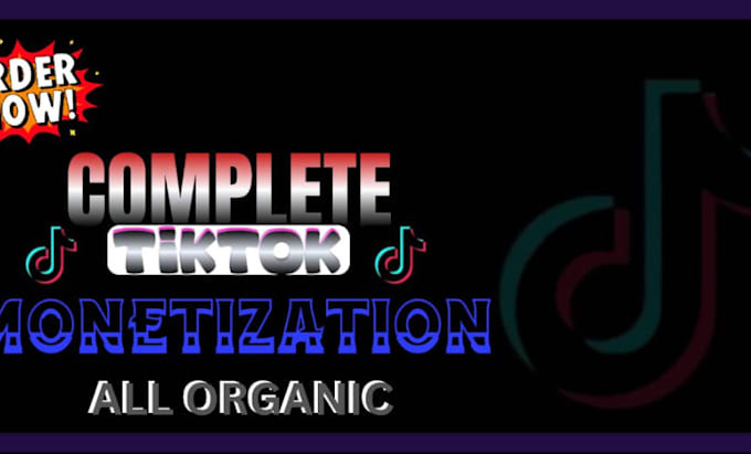 do complete tik tok monetization organically in creator rewards program account