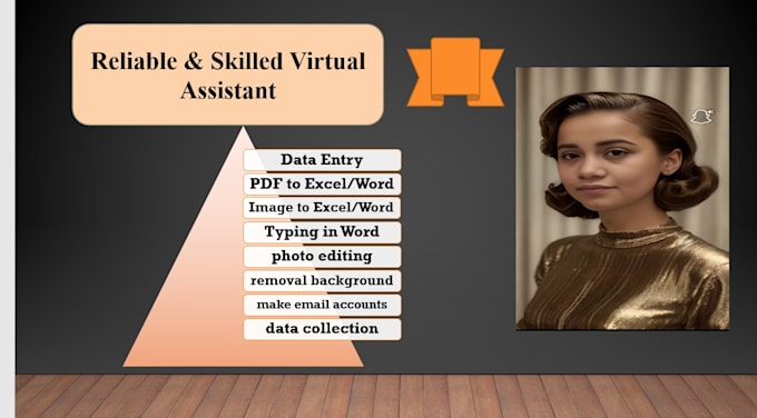 Be your administrative virtual assistant, data entry person by Alishba ...