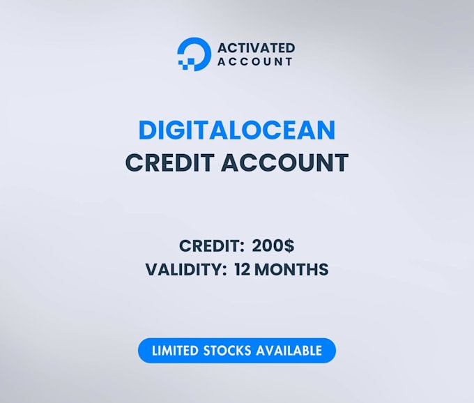 make digitalocean account with preloaded credits