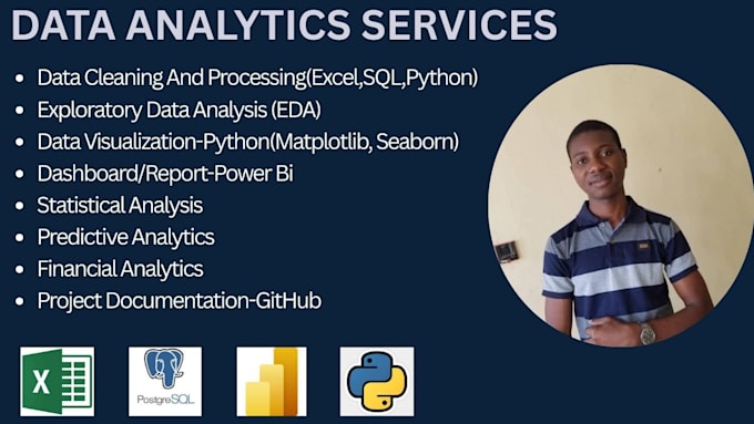Do data analytics using excel with sql power bi and python by Penieljay ...