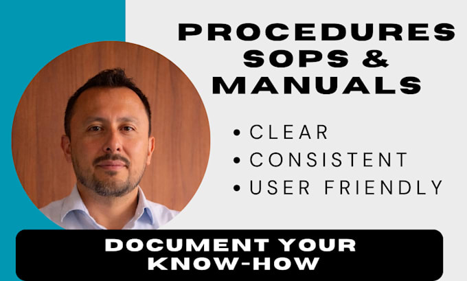 create clear sops, procedures and process documentation