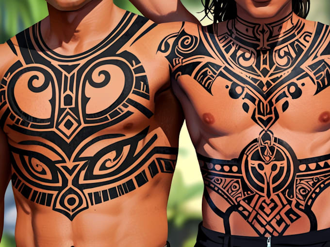 design a polynesian maori tribal tattoo