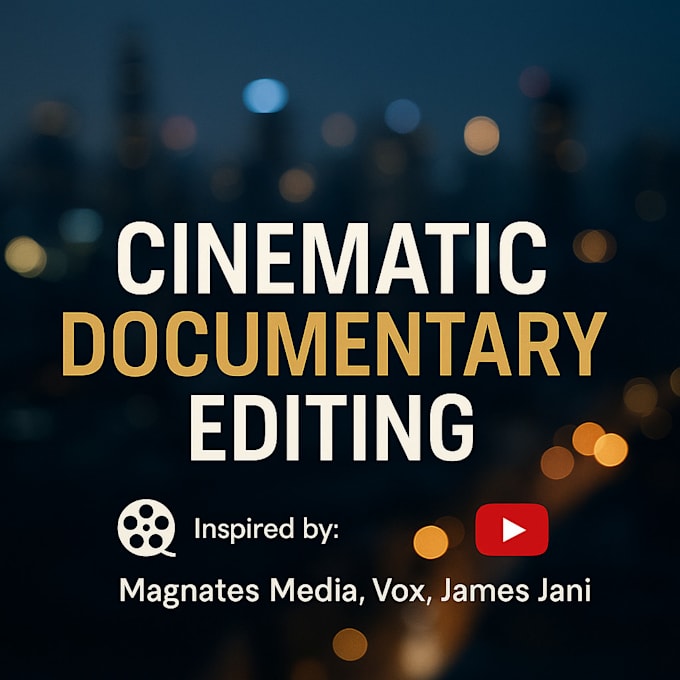 create high quality documentary style videos for your youtube channel