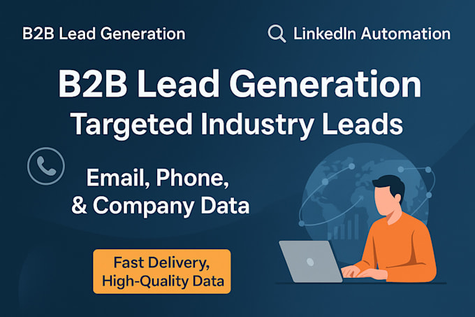 b2b lead generation, targeted industry leads email, phone