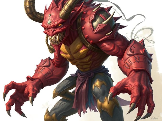 create realistic character and creature concept art