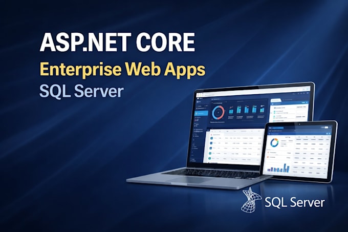 develop enterprise web applications using asp dot net core and sql server