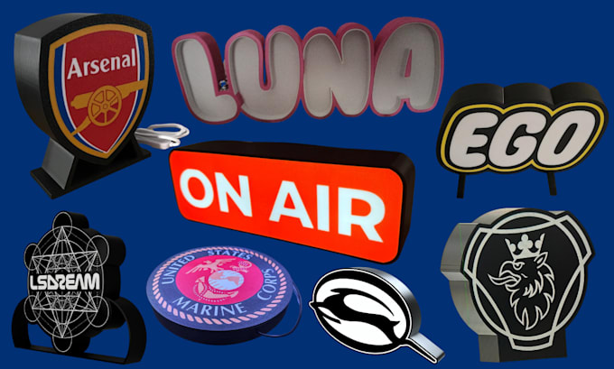 convert 2d image to 3d model, 3d lightbox, 3d logo, keychain, coaster, 3mf stl
