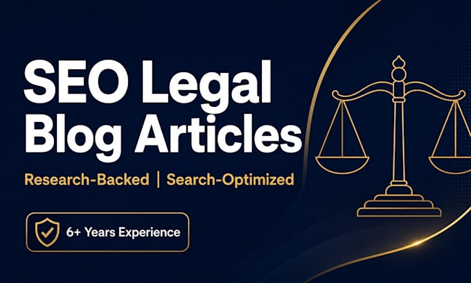 write SEO optimized legal blog articles and content