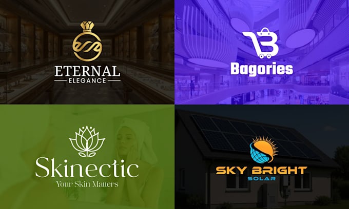 do modern minimalist custom logo design and redesign