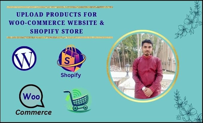 upload products on ecommerce websites and shopify store