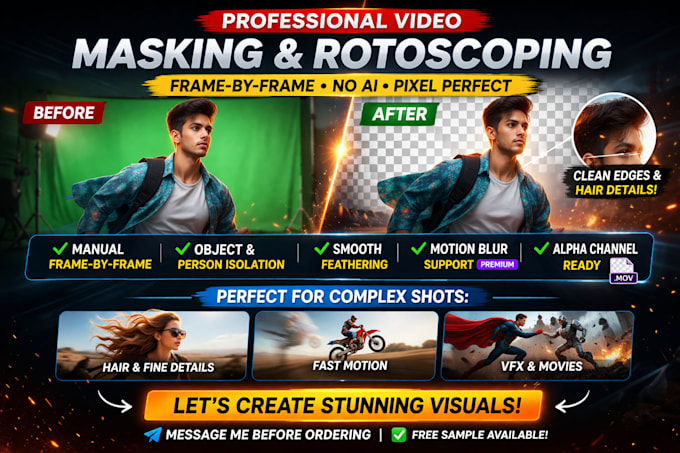 do frame by frame video masking