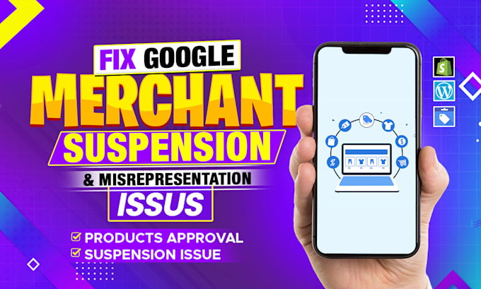 fix google merchant center suspension and misrepresentation issues