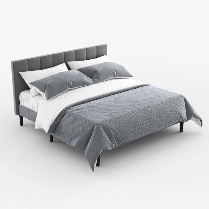 design realistic 3d models and render of furniture, bed, sofa, chair, mattress