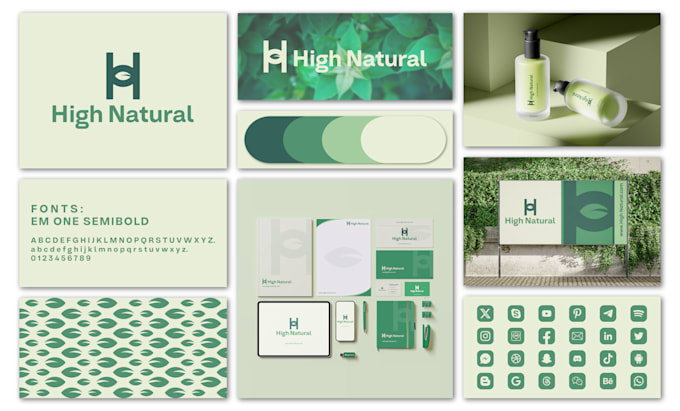 Create a minimalist logo design, full branding kit and brand identity ...