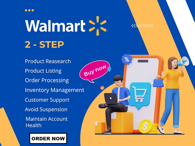 be expert walmart 2 step dropshipping va ,walmart wfs, PPC and walmart listing