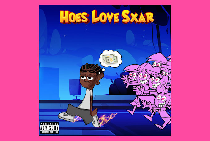 Design cartoon album cover cartoon artwork spotify art pochette by ...