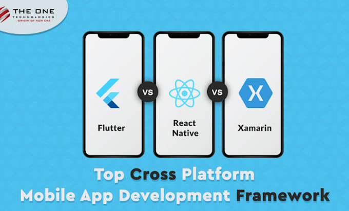 develop a cross platform mobile app using flutter or react native