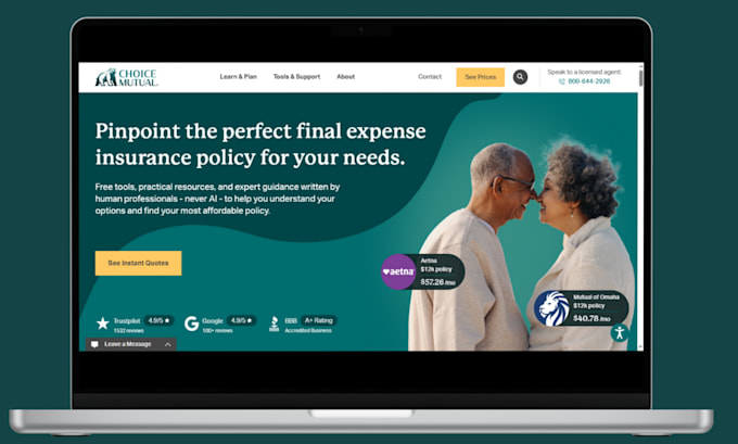 build final expense website, final expense landing page for final expense leads