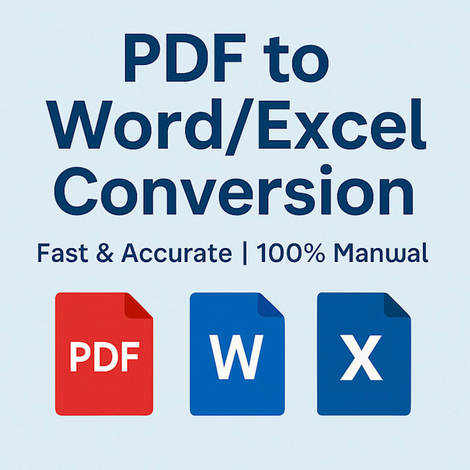 Convert pdf to word or excel with accuracy by Marthakamau325 | Fiverr