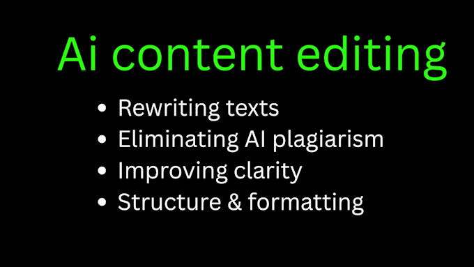 proofread, edit and format any document and remove ai