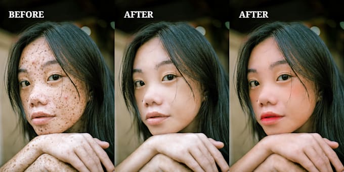 retouch portraits with realistic skin smoothing
