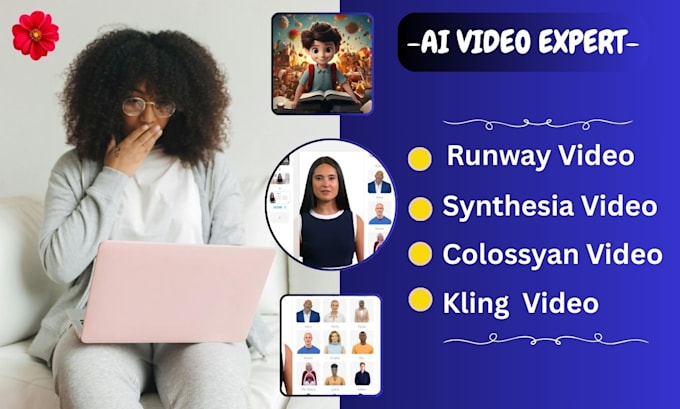 create ai video using veo3 runway, kling, midjourney, synthesia and colossyan