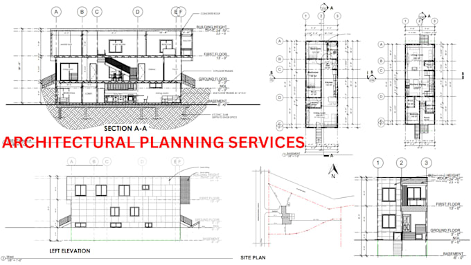 Architectural planning, 2d floor plan drafting, blueprint house plan ...