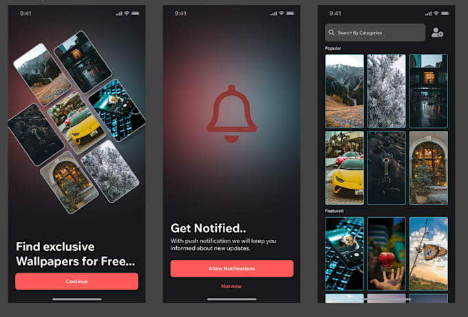 build wallpaper app for ios