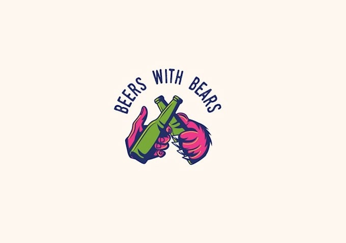 design unique beers bears logo