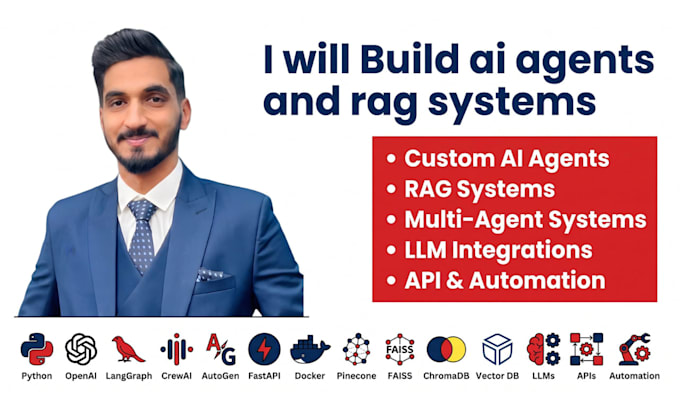 build rag systems, ai agents using langchain, openai and crew ai