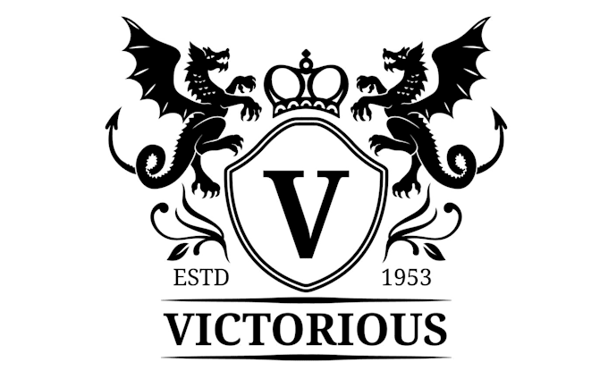 design a gorgeous arms heraldry logo in illustrator design