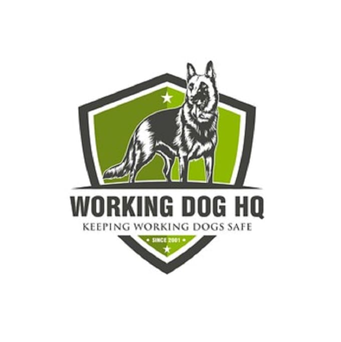 design express powerful working dogs safe logo