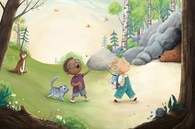 children book illustration and children book illustration