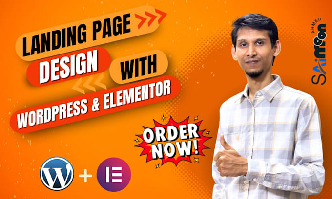 design a responsive landing page with elementor