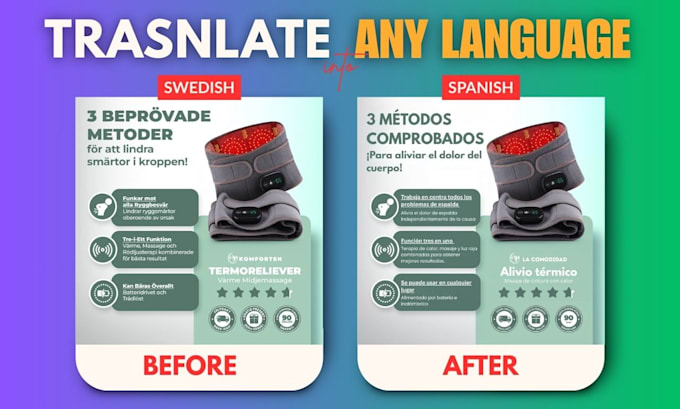 translate product image text into any language accurately and fast