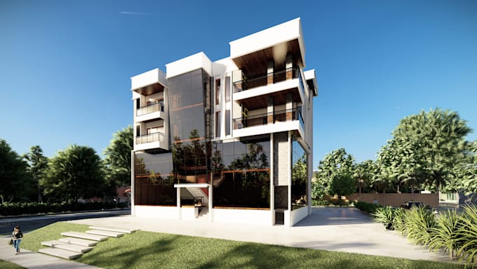 create realistic 3d building models for architecture and real estate