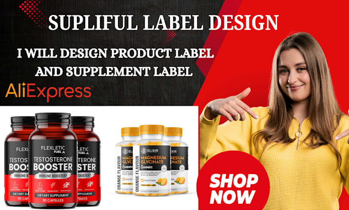 do supliful label design shopify dropshippping supplement label shopify store