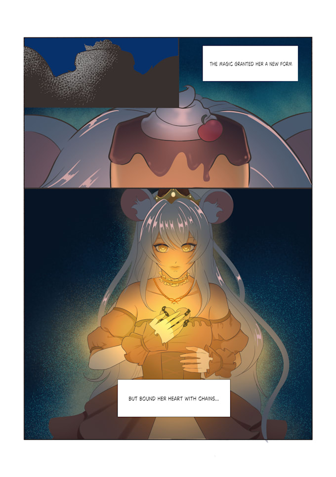 draw webtoon or manga storyboard page