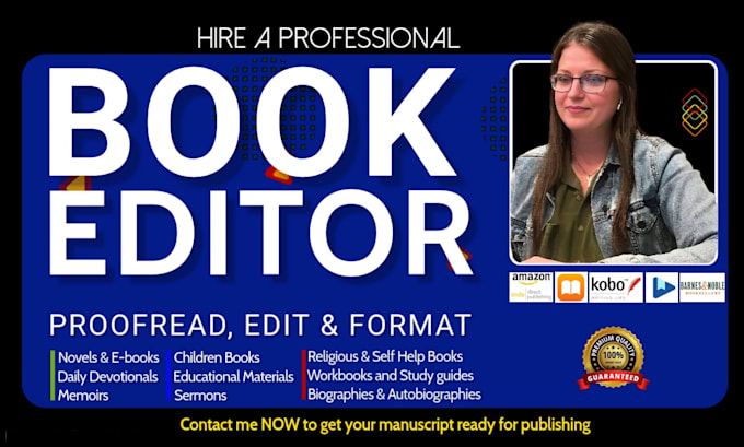 do professional book editing and proofreading, book editor