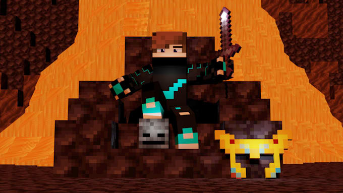 create custom 3d minecraft animations for intros or events