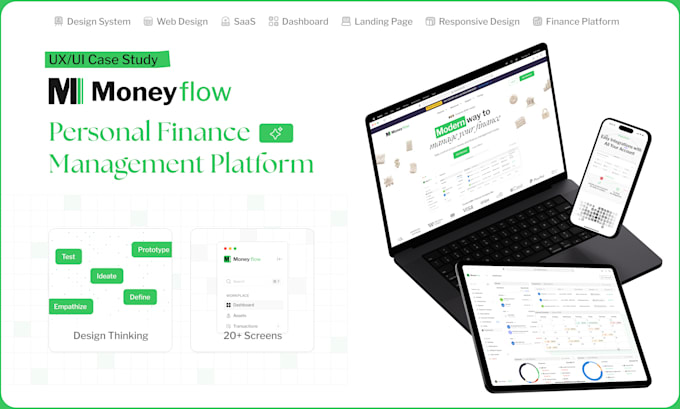 provide a figma UI kit from finance platform UX UI case study