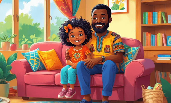 do colorful and engaging childrens storybook illustrations