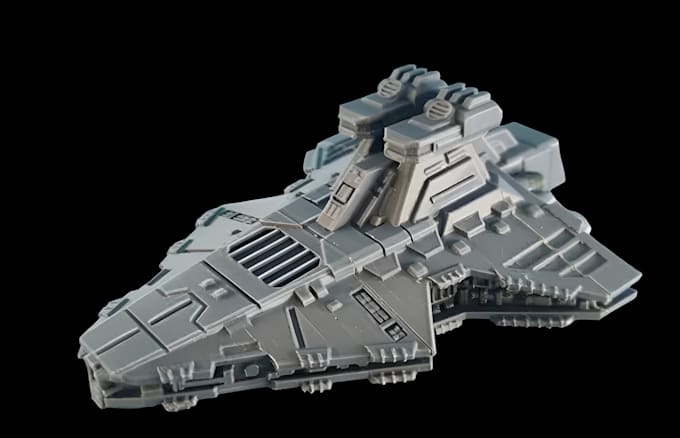 hard surface 3d models for games spaceship model, military tank for 3d printing