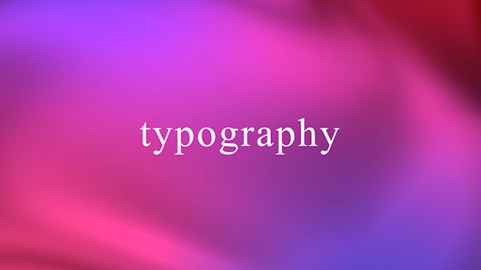 create a stylish kinetic typography video