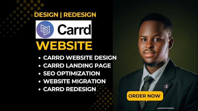 carrd website design, redesign carrd website carrd landing page design