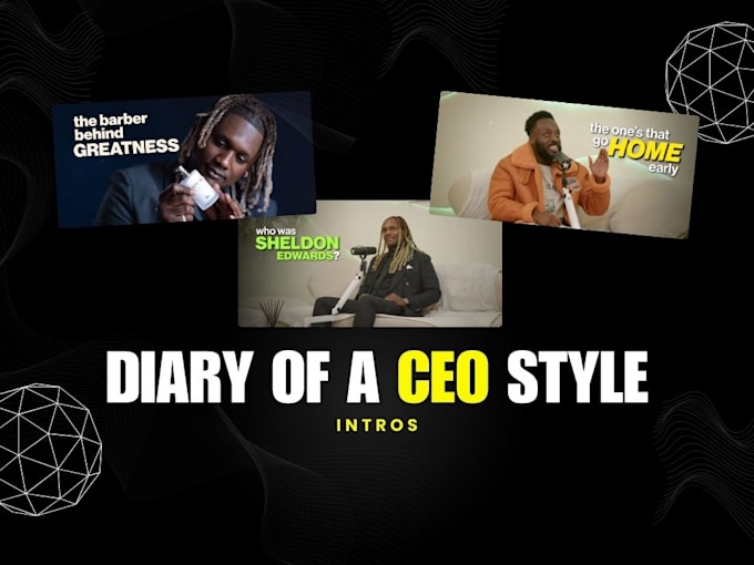 Edit podcast intro trailer in diary of a ceo style by Azfarali3 | Fiverr