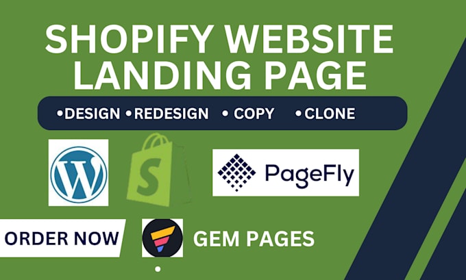 design shopify redesign copy or clone high converting shopify store landing page
