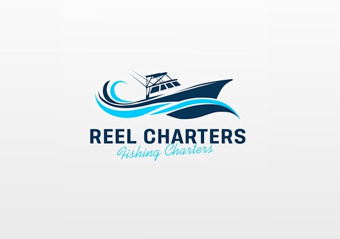 design awesome fishing charters logo