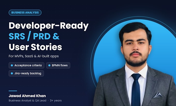 write an srs or prd with user stories for your mvp or app