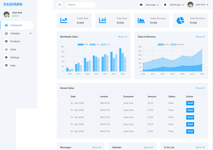 build laravel admin panel, laravel dashboard